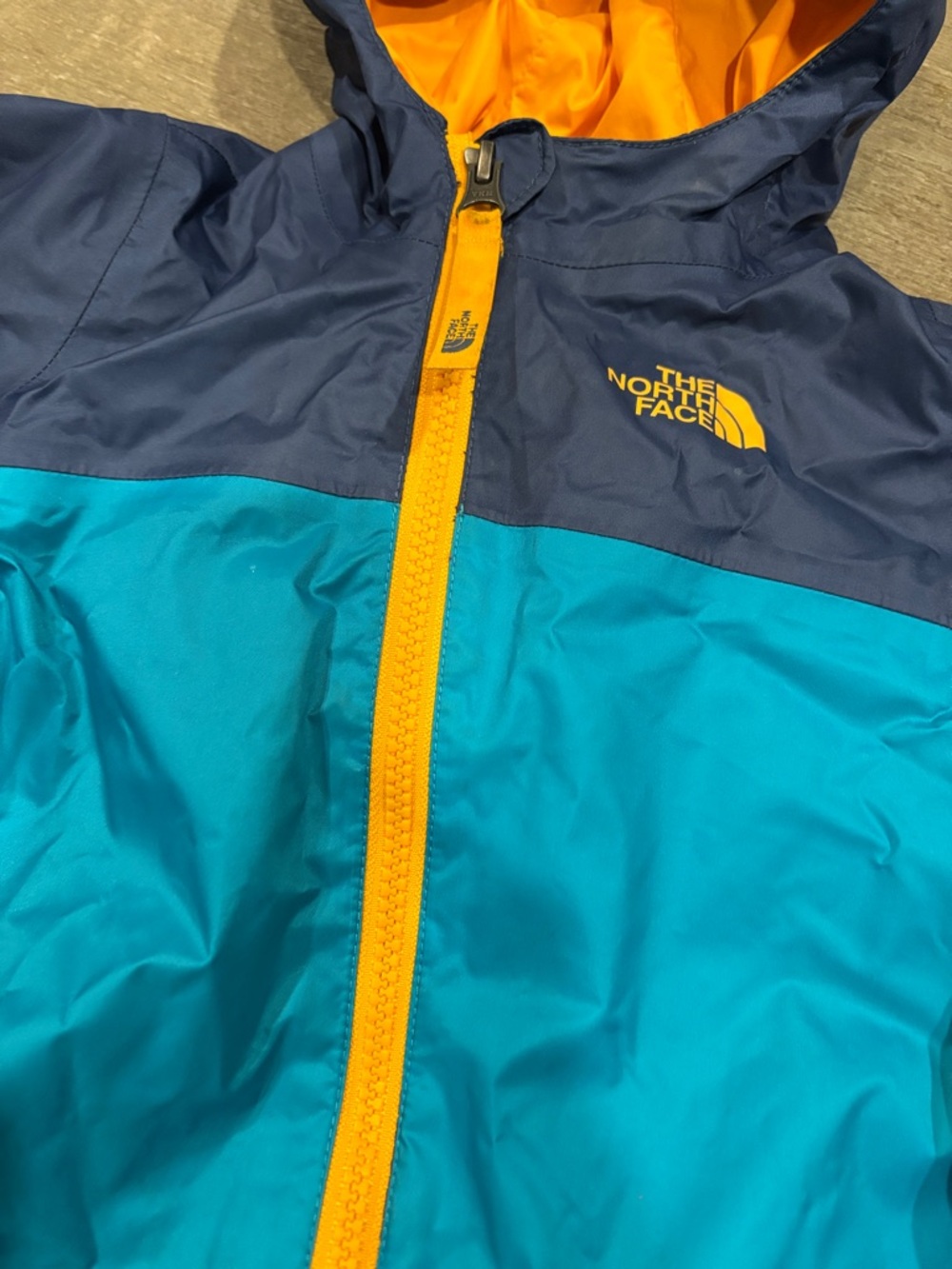 The North Face Infant Yellow Hooded Jacket - Picture 6 of 7